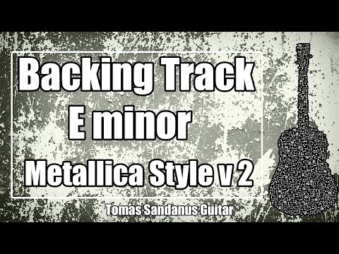 Nothing Else Matters Solo Backing Track in E minor - Em - Metallica Style Guitar Jam Backtrack - v2