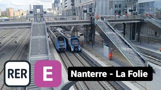 RER E : Les essais du prolongement du RER E à la gare de Nanterre la Folie.