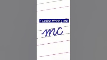 How to write small letter mc | Cursive writing a to z #cursivewriting #handwriting  #shorts