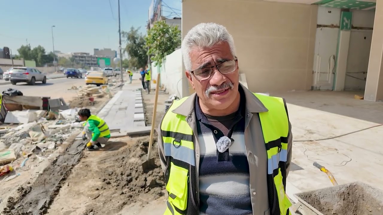 دائرة المشاريع تحقق نسب انجاز متقدمة في اعمال تطوير شارع الكرادة خارج