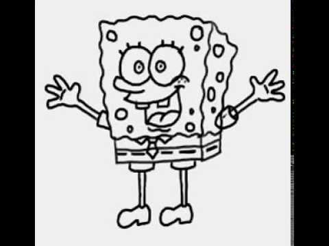 coloring pages free printable spongebob draw bob sünger sponge   I YouTube do How  nasÄ±l bob çizerim