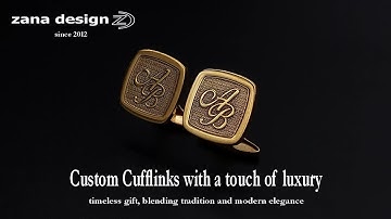 Luxury Custom Cufflinks with Initial | Will make an impression regardless of the occasion
