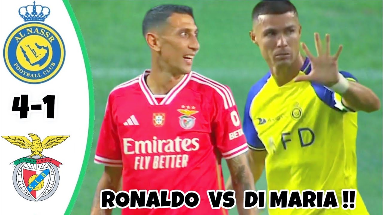 ⁣Al Nassr vs Benfica 4:1 All Goals & Highlights l Cristiano Ronaldo vs Di Maria!!🇵🇹⚽🤝
