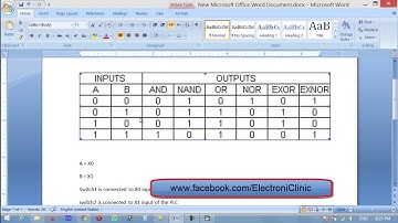 PLC ladder logic programming tutorial# 2 Basic gates " AND , OR, NOT etc " how to use gates
