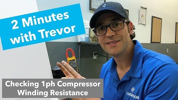 Checking Winding Resistance of a 1ph Scroll Compressor