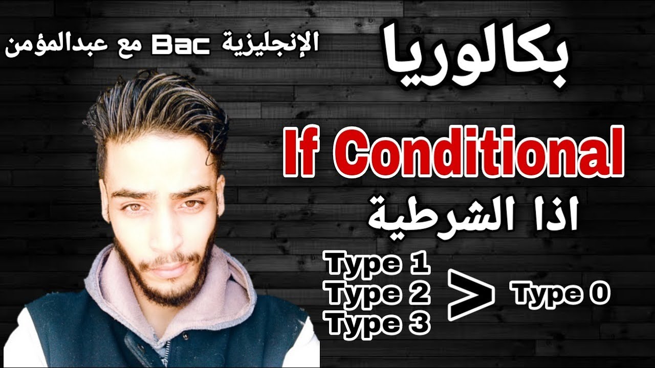 If Conditional Types - شرح درس الشرط في اللغة الانجليزية | بكالوريا