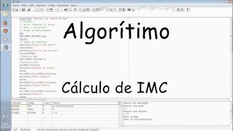 Algorítimo - Cálculo de IMC.