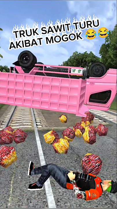 oil palm truck fighting with train let's help 😱😱 #bussid #trukoleng #bussimulatorindonesia