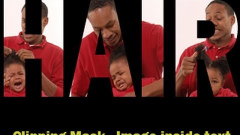 CLIPPING MASK-for Pushing Image into Text