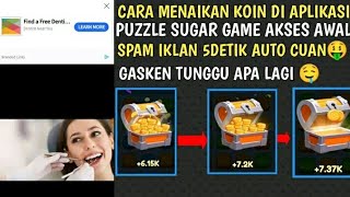 TUTORIAL CARA MENAIKAN KOIN DI APLIKASI PUZZLE SUGAR | GAME PENGHASIL UANG 2022 screenshot 3