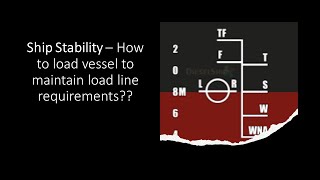 Ship Stability - How to load a vessel to meet next port Load Line requirements?