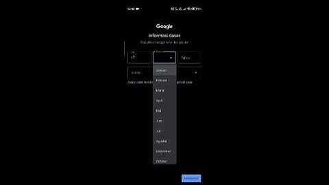 TUGAS INFORMATIKA GB :  TUTORIAL MEMBUAT AKUN GOOGLE
