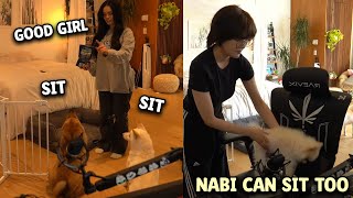 Nabi Embarrasses Miyoung | Valkyrae teaches Mika &amp; Kaya Tricks