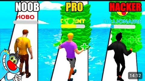 NOOB vs PRO vs HACKER in Money Run 3D @AkComedy615