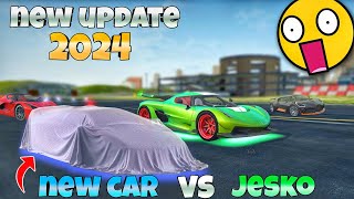 Jesko VS New car😱skin||New update 2024||Extreme car driving simulator🔥||