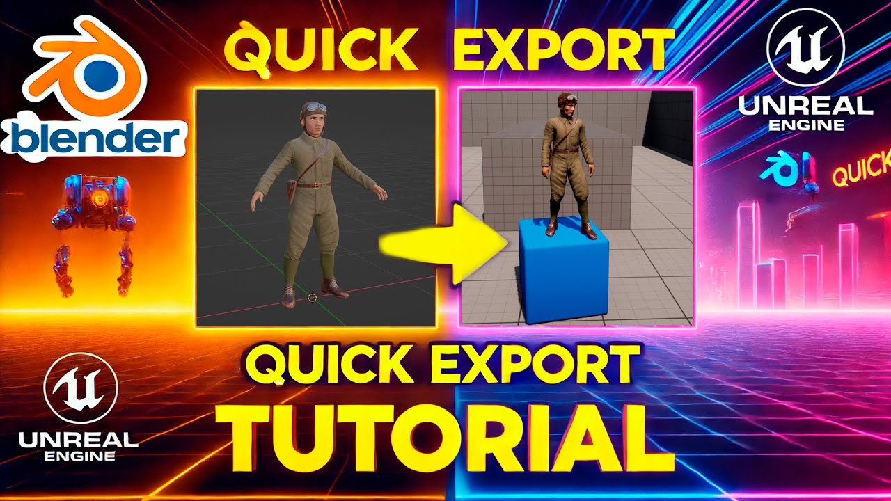 Quick Tutorial: Export Blender Models to Unreal Engine with Game Rig ...