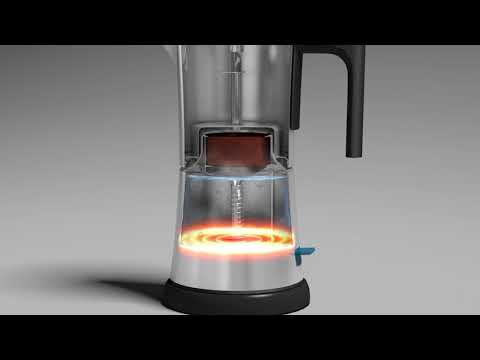 電摩卡壺Electric Moka pot 3D CG