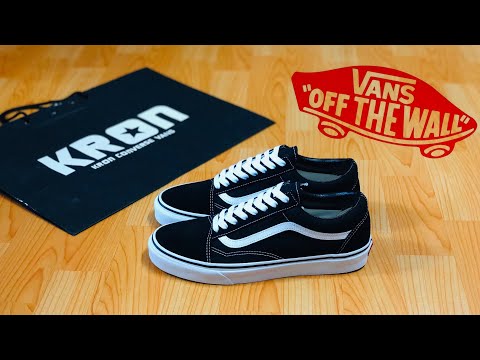 VANS OLD SKOOL CLASSIC BLACK รองเท้าผ้าใบแวนที่ขายดีที่สุด