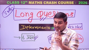 Determinanats Long Question Information For bihar board class 12th student