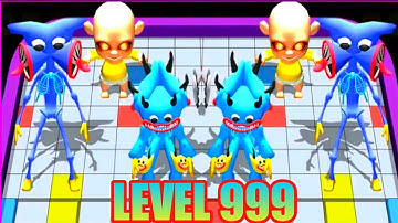 New Level Merge Master Blue Monster Update - Monster War Android Gameplay