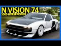 Forza horizon 5  hyundai n vision 74 customization fh5 hyundai n vision 74