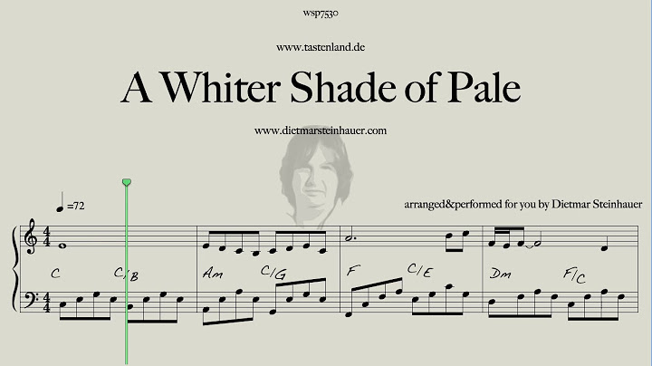 A Whiter Shade of Pale Piano version - Piano performance video thumbnail