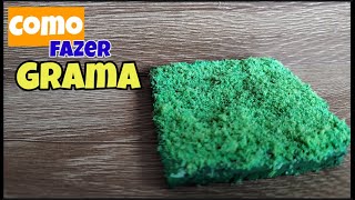 DIY: Como Fazer Grama Realista para Diorama com Esponja | Tutorial Divertido!