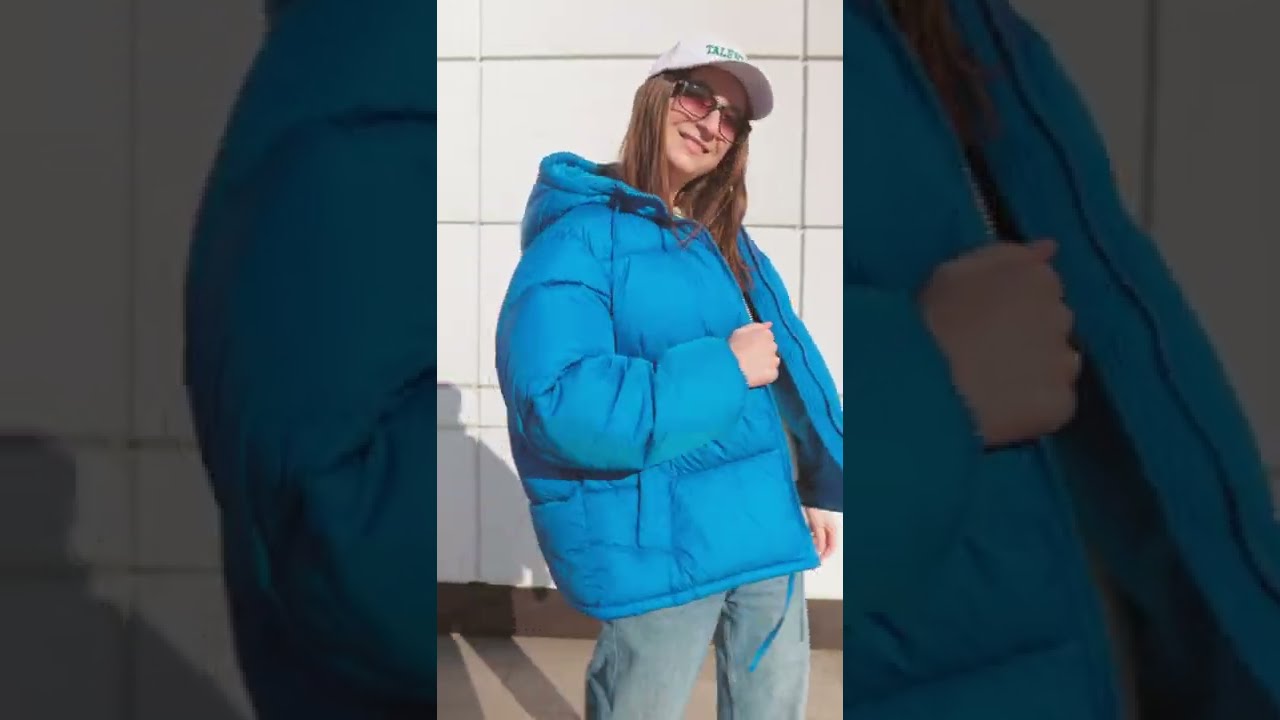 с чем носить синюю куртку