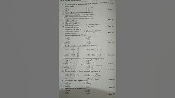 B.Sc Second Year Objective Questions Physics Paper three Quantum Mechanics part-17