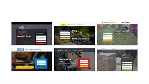 SiteOrigin Lead Generation Landing Page Templates For Tradesmen