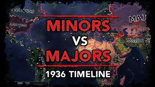 [HoI4] Minor Nations vs Major Nations [WW2 AI Timelapse] [1936]