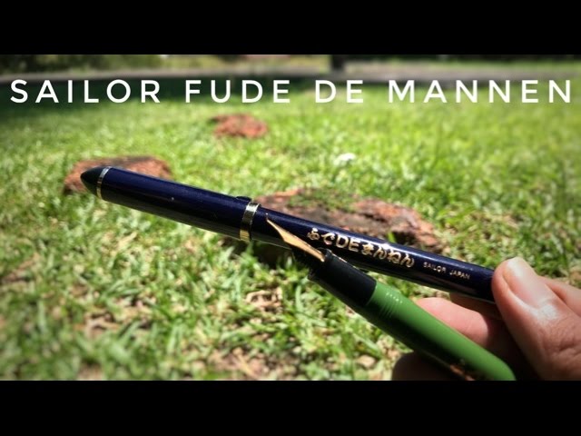 Buy SAILOR Fude de Mannen Fountain Pen - 55 Degree - Green