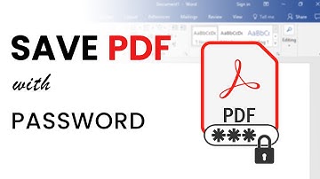 HOW TO PASSWORD PROTECT PDF | MS WORD