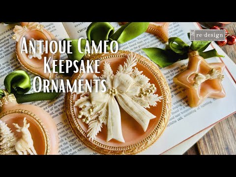 DIY Cameo Christmas Ornaments | Create Elegant Resin Keepsakes Using NEW Noel Elegance Decor Mould