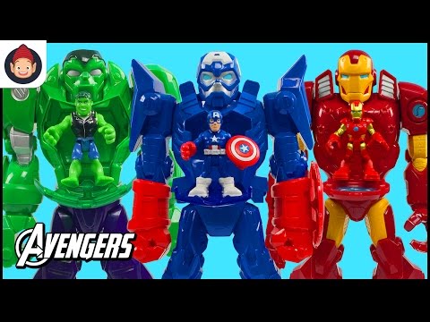playskool heroes marvel super hero adventures mech armor captain america