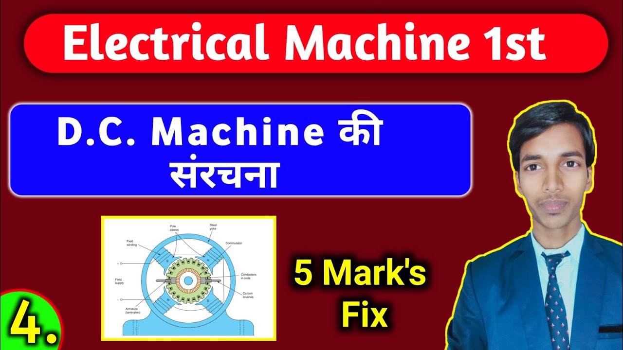 Construction of DC Machine in Hindi//Part4//Electrical_Machine_1st//