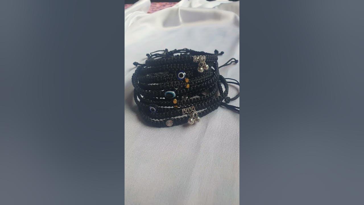 black thread anklet diy anklet handmade anklet shortsfeed 