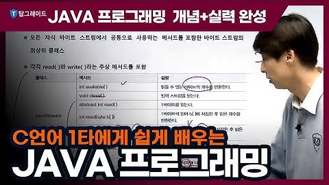 탑그레이드_JAVA 프로그래밍 개념+실력 완성_streaming 기술 기반의 java 입출력 처리 part1
