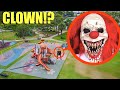 Drone catches GIANT Killer Clown at Haunted Park!! (We Found Him!)