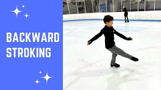 Backward stroking. From beginner to advanced skater.