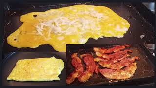 Ninja Sizzle's - Cheese Omelet and Bacon