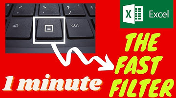 Excel 2019 | Fast Filter Trick | without using Mouse