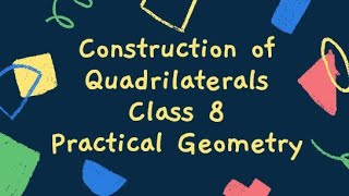 Class 8, Practical Geometry,NCERT,CBSE,How to construct a rhombus when two diagonals are given ?