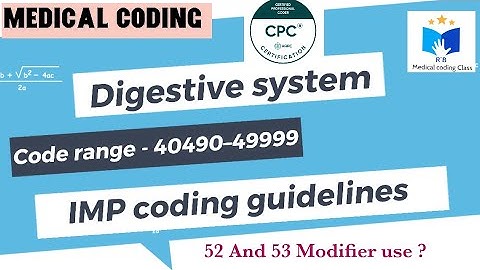 CPT - Digestive System coding guidelines | code range ( 40490 - 49999 ) | medical coding guidelines