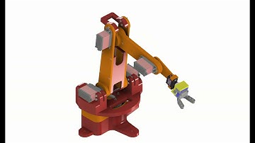 Anthropomorphic robot animation for 3D printing with M5 stack gripper