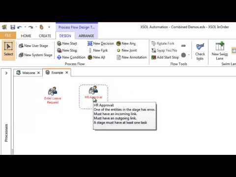 XSOL InOrder 5 Flow Design Pt1: Adding, Selecting & Resizing Nodes