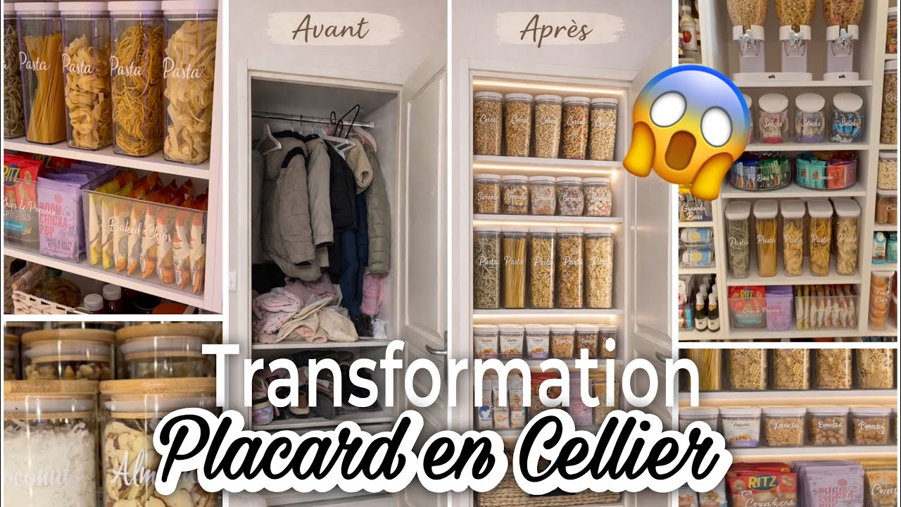 🔨JE TRANSFORME MON PLACARD EN CELLIER ✨ // CELLIER PETIT BUDGET ACTION, B&M 👌