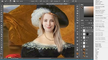 The process of creating a Royal Portrait in Photoshop