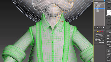 Cartoon Character For Production 3DMax (Modeling : Body) : 09 (13)