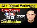 AI Digital Marketing Live Course 2026 | #aidigitalmarketing